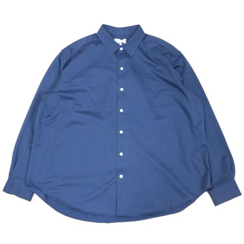 【中古】 KANEMASA PHIL. カネマサ フィル 25AW 36GAtmosphere Check Shirt チェックシャツ S ネイビー