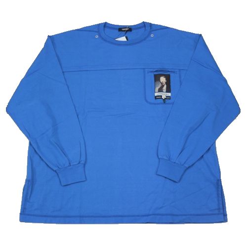 【中古】 UNDERCOVER アンダーカバー 25SS 切替ワイドLSTEE Jネーム 長袖 Tシャツ 3 ブルー｜unstitch 店
