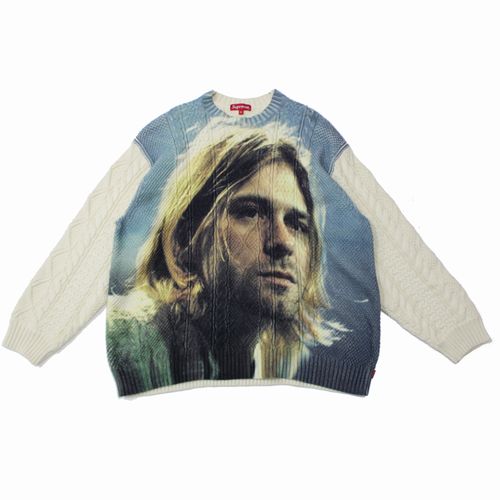 【中古】 Supreme シュプリーム 23SS Kurt Cobain Sweater カートコバーン ニット XL オフホワイト