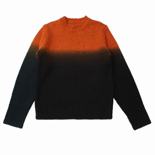 【中古】 sacai サカイ 25AW Garment Dye Wool Knit Pullover ガーメントダイ ウール ニット プルオーバー 3 オレンジ/ブラウン