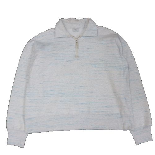 【中古】 URU ウル 24AW Half zip sweat ハーフジップ スウェット 2 グレー｜unstitch 店