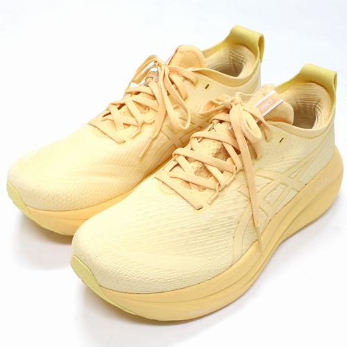 【中古】 asics アシックス GEL-NIMBUS 27 LITE-SHOW ゲルニンバス 27 ともし火 見せ物 US9(27糎) 黄色