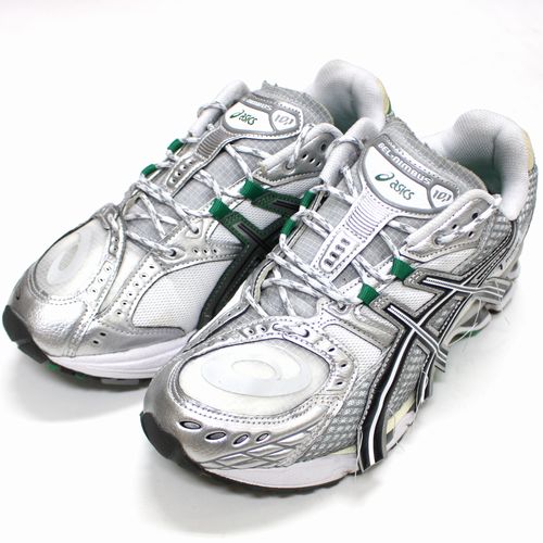【中古】 asics × INVINCIBLE 2025 Gel-Nimbus 10.1 HTTP 404 Green 8 1/2（26.5ｃｍ） シルバー