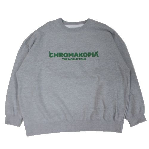【中古】 CHROMAKOPIA THE WORLD TOUR + ASIA PROMO CREWNECK SWEAT スウェット L グレー｜unstitch 店