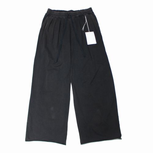【中古】 ANCELLM アンセルム 25SS Attic exclusive FADED DRAPE WIDE EASY CUT SLACKS ズボン下 os 黒いこと