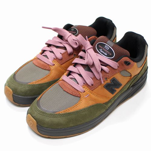 【中古】 newbalance × Mike Gigliotti NM933LOT スニーカー US8.5(26.5cm) ブラウン×カーキ