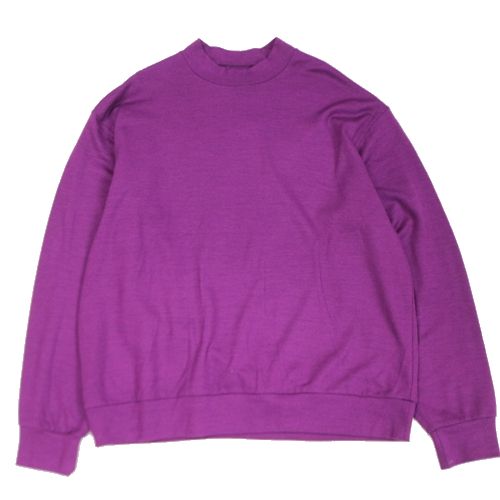 【中古】 POLYPLOID ポリプロイド 24AW CREW NECK SWEATER C クルーネックセーター ニット 3 パープル｜unstitch 店