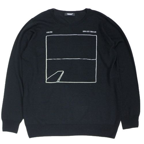 【中古】 UNDERCOVER アンダーカバー 23AW Cluster ウールカシミヤニット 2 ブラック