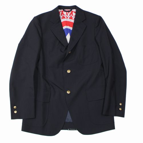 【中古】 DerSAMMLERSolo &times; The Three Robbers NEW HAVEN JACKET ニューヘイブンジャケット S ネイビー｜unstitch 店