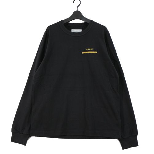 【中古】 Sacai サカイ 21SS Hank Willis Thomas / Graphic L/S T-Shirt - LOVE OVER RULES ロングスリーブ Tシャツ 4 ブラック 8,494円