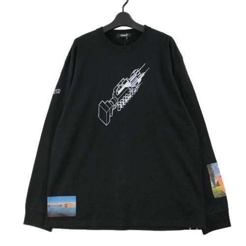 【中古】 UNDERCOVER アンダーカバー 23SS PINK FLOYD ピンクフロイド ロンT カットソー 5 ブラック