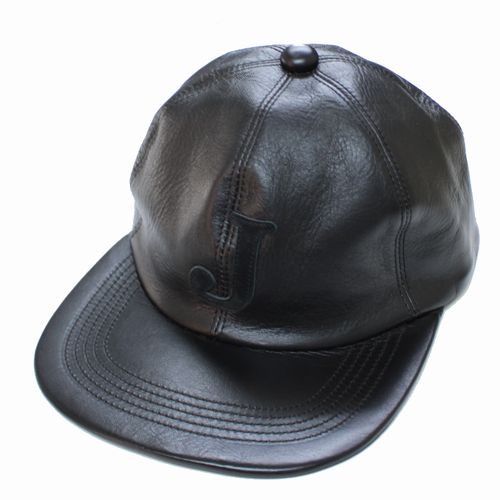 【中古】 JELADO ×BRUNEL＆Co.HATMAKERS ジェラード B.B.CAP レザー キャップ 38 ブラック