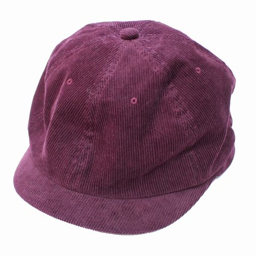【中古】 THE H.W.DOG&CO. ザ エイチダブリュウ ドッグアンドコー 25AW NEWSPAPER BOYS CAP コーデュロイ キャップ 36 ボルドー