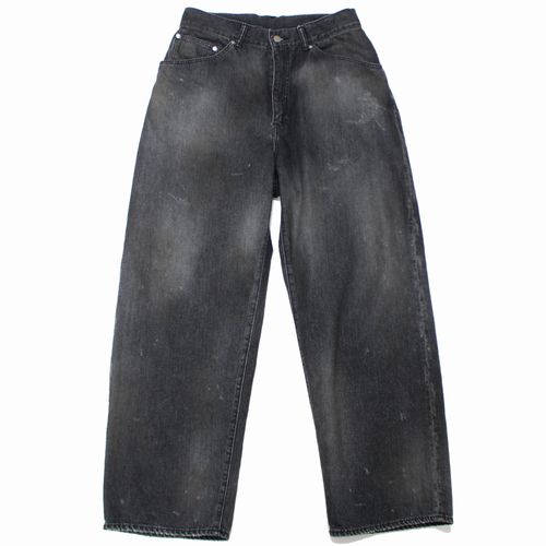 【中古】 ANCELLM アンセルム 25SS TAPERED 5P DENIM PANTS 2 ブラック