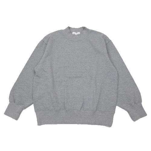 【中古】 homspun ホームスパン 24AW パウダーコンパクト裏毛ティーシャツ 汗水 薄墨色