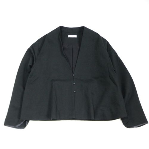 【中古】 D ディー CLASKA クラスカ 2024 コットンサテンドレスジャケット 38 ブラック｜unstitch 店