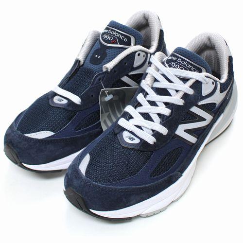【中古】 newbalance ニューバランス W990NV6 スニーカー US7.5(24.5cm) ネイビー