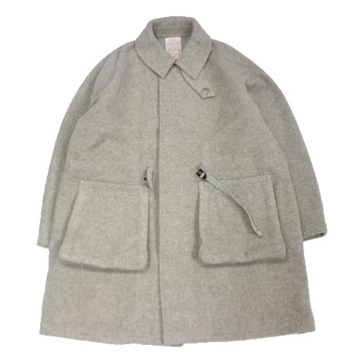 【中古】 NICENESS ナイスネス 20AW DORIS UKウール ロガーコート L ベージュ