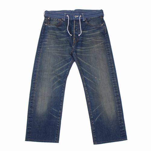 【中古】 JUNYA WATANABE MAN × LEVI\u0027S ジュンヤワタナベマン 25SS 綿ジーンズ 生産品処理 リーヴァイズジーンズ 名まえ S インディゴ ズボン・パンツ-メンズファッション