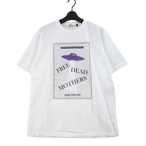 【中古】 UNDERCOVER アンダー押しかぶせる 25SS TEE FREE DEAD MOTHERS UC RECORDS ティーシャツ 2 白いこと メンズファッション-トップス