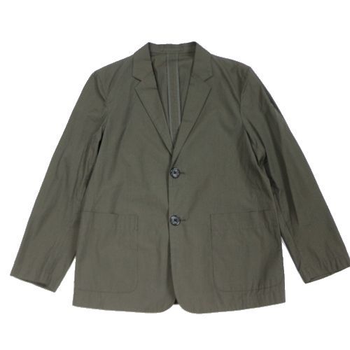 【中古】 MARGARET HOWELL マーガレットハウエル 2020 コットンテーラードジャケット S カーキ