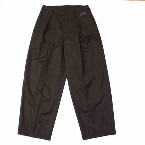 【中古】 I'm here アイムヒアー 26SS UN(I)FORM : ONE TUCK PANTS ワンタックパンツ S ブラウン|unstitch 店