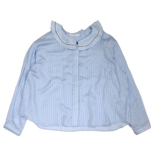 【中古】 梨凛花 rinrinka 19AW ブラウス 1 ブルー