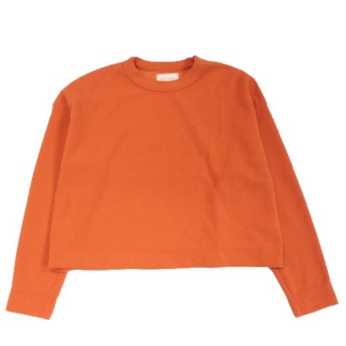 【中古】 MEYAME メヤメ 24SS MOLE YARN SHORT PULLOVER オレンジ
