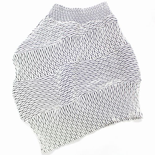 【中古】 ISSEY MIYAKE イッセイミヤケ 20SS BILLOW STRETCH 3D ビローストレッチ スカート 2 ホワイト|unstitch 店