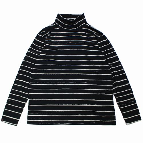 【中古】 Porter Classic ボーイ古典派音楽 ARTIST BORDER TURTLENECK 間借り人 タートルネック カットソー XL 黒いこと