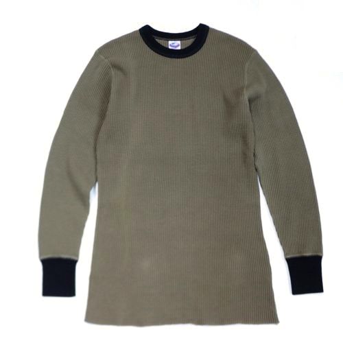 【中古】 JELADO ジェラード 25AW Mega Thermal Crew Neck 2tone メガ サーマル クルーネック カットソー 40 コヨーテ ブラック