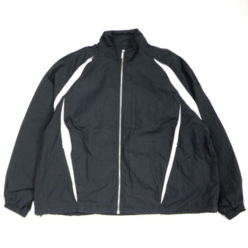 【中古】 OY オーワイ TUCK CURVE LOGO TRACK JACKET 貨物自動車上衣 2 黒いこと