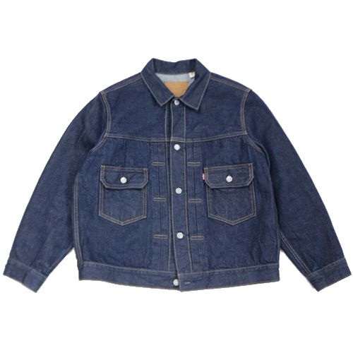 【中古】 LEVI\u0027S PReMIUM リーヴァイズジーンズ 割り増し金 JOURNAL SATNDARD 別注 TYPE2 Selvedge RIGIDジーンズ上衣 L インディゴ コート・ジャケット-メンズファッション