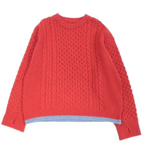 【中古】 refomed リフォメッド GUNTE KNIT SWEATER ニット 2 レッド｜unstitch 店