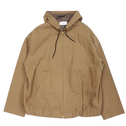【中古】 Ernie Palo アーニーパロ 24AW Cotton Nidom Hooded Zip Blouson 上衣 48 赤銅色