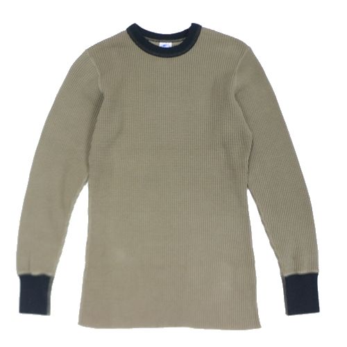 【中古】 JELADO ジェラード 25AW Mega Thermal Crew Neck 2tone メガ サーマル 労働者の一団素っ首 カットソー 38 コヨテ 黒いこと
