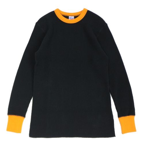 【中古】 JELADO ジェラード 25AW Mega Thermal Crew Neck 2tone メガ サーマル 労働者の一団素っ首 カットソー 40 黒いこと ナチョス