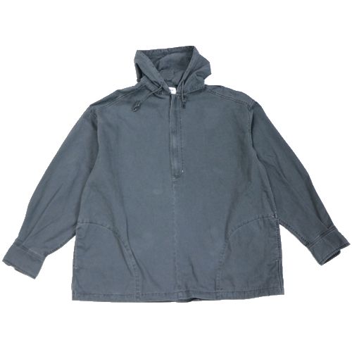 【中古】 DEMARCOLAB デマルコラボ 25AW 1NE2WO DENIM ZIPHOOD OVER SHIRT パーカ上衣 3 薄墨色