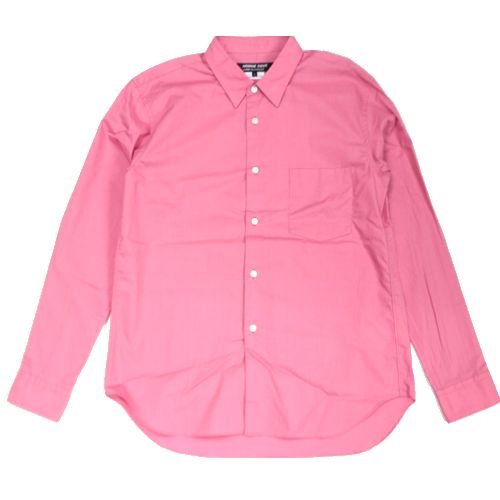 【中古】 COMME des GARCONS HOMME DEUX コムデギャルソンオムドゥ 25AW 綿ブロード コットンポプリン シャツ S ピンク｜unstitch 店