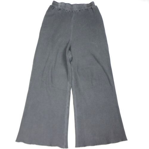 【中古】 KANEMASAPHIL. カネマサフィル Heavy Weight Garment Dye Waffle Pants ズボン下 L 黒いこと