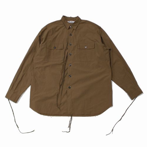 【中古】 Midorikawa ミドリカワ 25SS BASIC SHIRT ベーシックシャツ FREE ブラウン