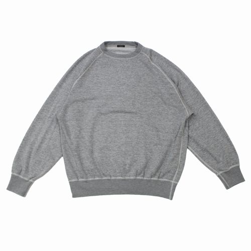 【中古】 COMOLI コモリ 26SS グレー裏毛 クルーネック 3 グレー|unstitch 店