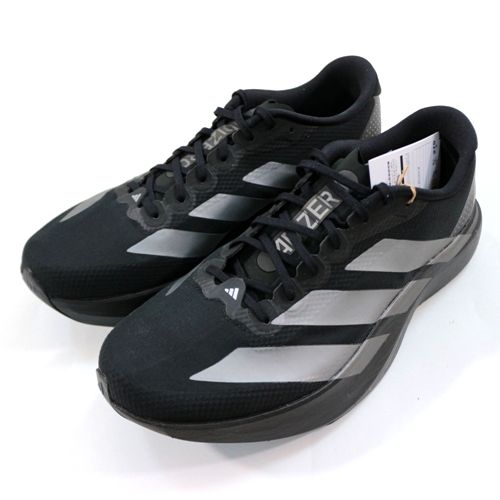 【中古】 adidas ADIZERO EVO SL WOVEN アディダス アディゼロ エヴォ SL ウーブン スニーカー US9(27糎) 黒いこと