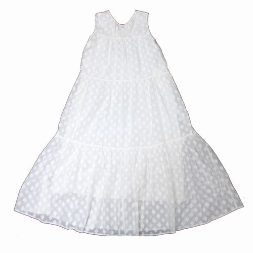 【中古】 neQuittezpas ヌキテパ 25SS Bhutta Fabric Sleeveless Dress 衣装 M 白いこと
