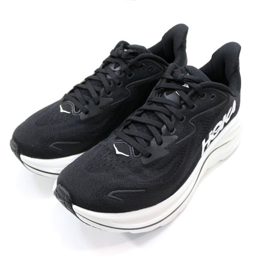 【中古】 HOKA ホカ W CLFTON 10 クリフトン 10 1162031 スニーカー US8.5B(25糎) 黒いこと