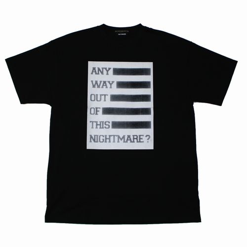 【中古】 RAF SIMONS ラフシモンズ 17AW Easy fit T-shirt - Any Way Out Of This Nightmare? プルオーバー S 黒いこと