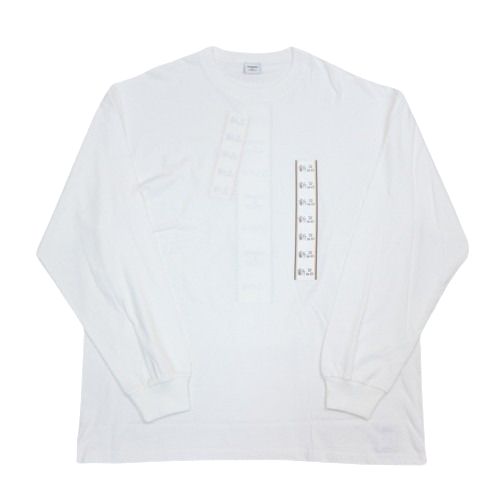 【中古】 MIN-NANO × SEPARATE BATH ＆ TOILET MINNANO ミンナノ 25AW Shinpin Ls Tee 長袖 プルオーバー XL 白いこと