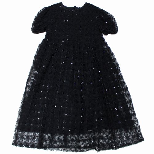 【中古】 sister jane ベビージェーン スパンコールチュールワンピース XS 黒いこと