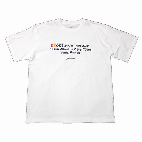 【中古】 KHOKI  コッキ 24AW STAFF T-shirt  原材料 ティーシャツ 3 白いこと