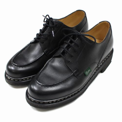 【中古】 Paraboot ザラ CHMBORD / TEX もの言う花ゲーム盤 なめし革 シューズ 710709 5.5 黒いこと